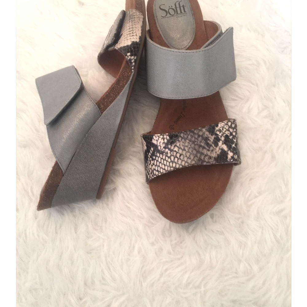 Never Worn Leather and Suede Sandals